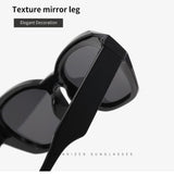 Lianfudai  New Fashion Cat Eye Sunglasses Men Women Vintage Irregular Gradient Eyewear Uv400 Shades Outdoor Small Frame Sun Glasses Glasses