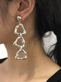 Lianfudai 2024 New Baroque Vacation Vintage Alloy Earrings