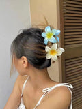 Lianfudai 2024 New Gradient Flower Hair Clip