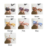 Lianfudai  Retro Butterfly Sunglasses Trendy Rimless Rhinestone Vintage Shades UV400 Protection Travel Beach Eyewear for Women & Men Glasses