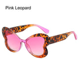 Lianfudai   Candy Color Butterfly Sunglasses Stylish Gradient UV400 Shades Colorful Ladies Party Eyewear Glasses