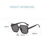 Lianfudai  Fashion Square Sunglasses Women Men Outdoor Large Frame Eyeglasses Luxury Brand Designer Travel Sun Glasses UV-resistant Eyewear Glasses