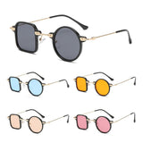 Lianfudai  UV400 Square Round Sunglasses Retro Clear Unique Y2K Eyewear Ocean Lens Shades for Women Glasses