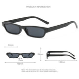 Lianfudai  Punk Small Frame Sunglasses Street Photos Decoration Block Glare Eyewear Eye Protection UV400 Driving Glasses for women man Glasses