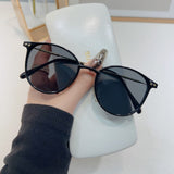 Lianfudai  Circle Round Sunglasses Trendy Summer Vintage Hippie Glasses UV Protection Retro Shades for Women Men Glasses