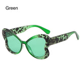 Lianfudai   Candy Color Butterfly Sunglasses Stylish Gradient UV400 Shades Colorful Ladies Party Eyewear Glasses