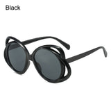 Lianfudai  Luxury Designer Floral Sunglasses Trendy Fun Fashion UV400 Rave Party Glasses Shades for Women Glasses