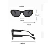 Lianfudai  New Fashion Cat Eye Sunglasses Men Women Vintage Irregular Gradient Eyewear Uv400 Shades Outdoor Small Frame Sun Glasses Glasses