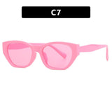 Lianfudai  Summer Retro Square Sunglasses Fashion Ins Beach Style Small Frame Eyewear Sunscreen Shades Anti-UV Sunglasses Glasses