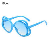 Lianfudai  Luxury Designer Floral Sunglasses Trendy Fun Fashion UV400 Rave Party Glasses Shades for Women Glasses