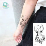 Lianfudai 1Pcs Small Panda Waterproof Temporary Tattoos Black Snake Cat Fox Tattoo Stickers Body Art Fake Taty Cute Tattoos For Men Women