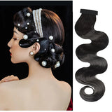 Lianfudai  Retro Wig Bangs Women Hand Push Corrugated Wig Piece Bangs Hair Extension Women Show Wave Bangs Headdress