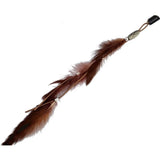 Lianfudai 2024 New Fashionable Boho Feather Headband Wig Beaded Feather Headdress Handmade Hair Clip Girl Hair Accessories High Quality