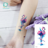 Lianfudai 1Pcs Small Panda Waterproof Temporary Tattoos Black Snake Cat Fox Tattoo Stickers Body Art Fake Taty Cute Tattoos For Men Women