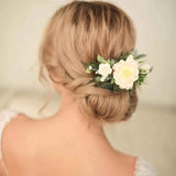 Lianfudai Fashion Wedding Hair Combs Accessories For Bridal Flower Headpiece Women Bride Hair Jewelry Girls New Headwear