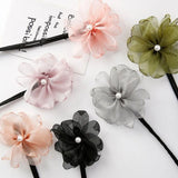 Lianfudai DIY Woman Flower Donuts Twist Headband Magic Hair Bun Maker Hairstyle Tool Pearl Hair Maker Tools Hair Accessories