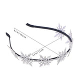 Lianfudai Christmas Hairband Cute Glitter Snowflake Hair Hoops Headdress Party Favors Supplies for Kids Adorable Christmas Hair Bands