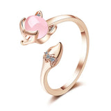 Lianfudai Korean Daisy Flower Elegant Opening Rings Women Adjustable Wedding Party Engagement Finger Rings Statement Jewelry Gift