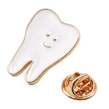 Lianfudai 1pc/ 3pcs Dental Teeth Shape Gift Dentist Hygienist Pin Accessories Adornment Tooth Shape Brooch Decoration Molar Badge