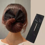 Lianfudai New Fashion Bun Hair Bands Women Summer Knotted Wire Headband Print Hairpin Braider Maker Easy To Use DIY Hair Accessories