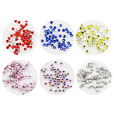 Lianfudai 50pcs Dental Teeth Crystal Diamond Ornament Teeth Whitening Studs Denture Acrylic Teeth Decoration Jewels Gems Diamond Material