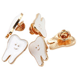 Lianfudai 1pc/ 3pcs Dental Teeth Shape Gift Dentist Hygienist Pin Accessories Adornment Tooth Shape Brooch Decoration Molar Badge