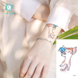 Lianfudai 1Pcs Small Panda Waterproof Temporary Tattoos Black Snake Cat Fox Tattoo Stickers Body Art Fake Taty Cute Tattoos For Men Women