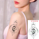 Lianfudai Waterproof Temporary Tattoo Sticker Totem Small Lovely Snake Animal Fake Tatto Flash Tatoo  Hand Leg Arm Back for Men Women