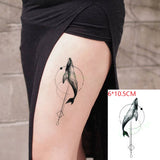 Lianfudai Waterproof Temporary Tattoo Sticker Totem Small Lovely Snake Animal Fake Tatto Flash Tatoo  Hand Leg Arm Back for Men Women