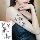 Lianfudai Waterproof Temporary Tattoo Sticker Totem Small Lovely Snake Animal Fake Tatto Flash Tatoo  Hand Leg Arm Back for Men Women