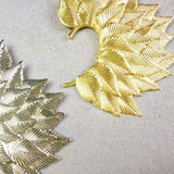 Lianfudai 1PC Big Leaf Earring Cuff Non Piercing Ears Clip One Side Bib Fashion Jewelry