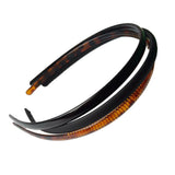 Lianfudai 0.8cm Plastic Leopard 1 pc Fashion Mens Women Unisex Black Hair Head Hoop Band Sport Headband Hairband hair accessories