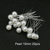 Lianfudai Fashion Metal U Shape Pearl Hairpin Clips Wedding Bridal Updo Ornaments Ancient Costume Modeling Hair Jewelry Accessories Gifts