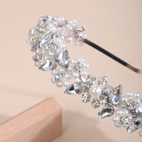 Lianfudai Trendy Preal Rhinestone Bridal Crown Diamonds Handmade Wedding Hair Accessories Bridesmaid Hair Jewelry Tiaras Fashion Headdress