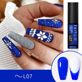 Lianfudai 5ML Colorful Reflective Glitter Liner Gel Polish Sparkling Painting Nail Polish Semi Permanent UV Gel Lines French Nail