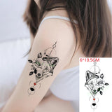 Lianfudai Waterproof Temporary Tattoo Sticker Totem Small Lovely Snake Animal Fake Tatto Flash Tatoo  Hand Leg Arm Back for Men Women