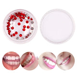 Lianfudai 3/4/50pcs Dental Diamond Crystal Teeth Whitening Studs Acrylic Tooth Ornaments Tooth Gems Jewelry Tooth Decoration Material