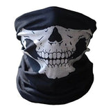 Lianfudai Black Face Shield Mask Riding Motorcycle Skull Ghost Head Skull Balaclava Hood Full Warm Neck Personal Face Protector Mask