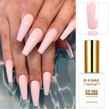 Lianfudai No.175 Gel Polish Baby Pink Nails Design UV Semi Permanent Manicure Nail Art Gel Varnishes Hybrid Need Base Gel Top Coat