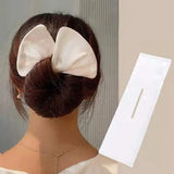 Lianfudai New Fashion Bun Hair Bands Women Summer Knotted Wire Headband Print Hairpin Braider Maker Easy To Use DIY Hair Accessories