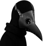 Lianfudai PU Steampunk Bird Plague Doctor Mask Long Nose Beak Mask Retro Cosplay Masks Party Carnival Costume Props Accessories