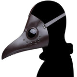 Lianfudai PU Steampunk Bird Plague Doctor Mask Long Nose Beak Mask Retro Cosplay Masks Party Carnival Costume Props Accessories