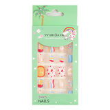 Lianfudai Children's Fake Nails Pieces Boxed Wear Armor Nail Art