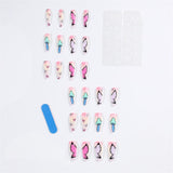 Lianfudai Ballet Big Head Mushroom Butterfly Wear Nail Stickers