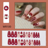 Lianfudai Blooming Gradient Piece Removable Finished Wear Nail Art