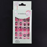 Lianfudai Children's Fake Nails Pieces Boxed Wear Armor Nail Art