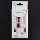 Lianfudai Children's Fake Nails Pieces Boxed Wear Armor Nail Art