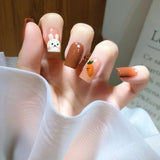 Lianfudai Armor Removable Fake Nails Thin Cute Nail Art