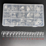 Lianfudai Boxed Tips Seamless Transparent French Square Nail Art