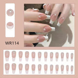 Lianfudai Blooming Gradient Piece Removable Finished Wear Nail Art